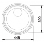 Blanco 514647 RONDOSOL-IF 460mm 圓型不銹鋼單昇盤